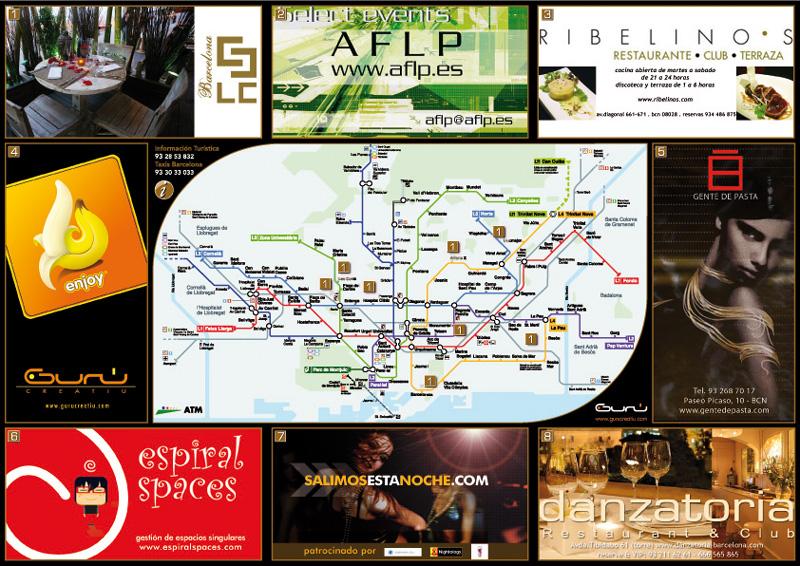 Publicaciones varias Espiral Spaces (ABCDeep Party-Hotel Me/Feria Mi Boda/Flyer Bcna)